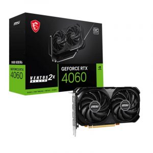 VGA MSI GeForce RTX 4060 VENTUS 2X BLACK 8G OC