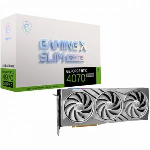 VGA MSI GeForce RTX 4070 SUPER 12G GAMING X SLIM WHITE