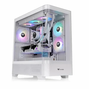 Case Thermaltake View 290 TG ARGB Snow Mid Tower Chassis (Kính Cường Lực, Mid Tower, 3 FAN, White)