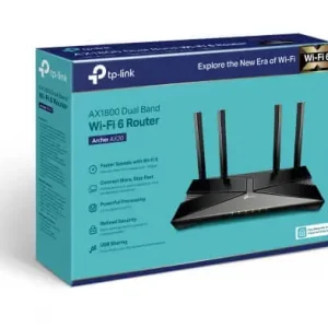 Wi-Fi 6 Router Tp-Link Archer AX20 – AX1800 Dual-Band Wi-Fi 6 Router