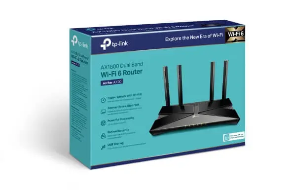 Wi-Fi 6 Router Tp-Link Archer AX20 – AX1800 Dual-Band Wi-Fi 6 Router