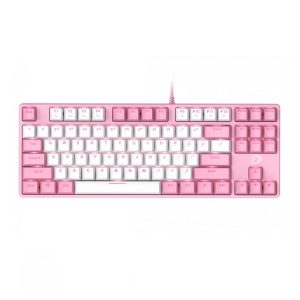 Bàn phím cơ gaming Dareu EK87 PINK-WHITE (PINK LED)