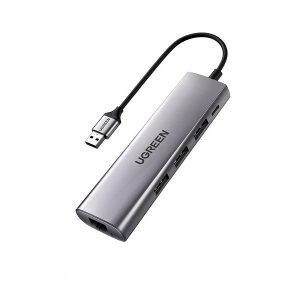 Bộ chia USB Type-C ra 3 USB 3.0/ RJ45 Gigabit/ Type-C PD Ugreen 20932