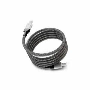 Cáp sạc nhanh từ tính Movespeed MSC03 (240W, 1.2m, Trắng/Đen)