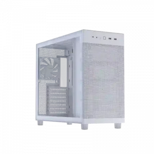 Case Asus Prime AP303 Tempered Glass White (Kính Cường Lực, Mini-ITX/Micro-ATX/ATX, 1 Fan, Trắng)