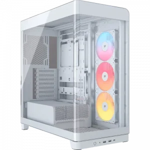 Case Corsair FRAME 4500X RS-R ARGB White (Mid-Tower, ATX, 3 Fan, Trắng, CC-9011315-WW)