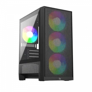Case LINKTECH BAHAMUT M 4FA (Kính cường lực, EATX, 4FAN RGB, Đen)