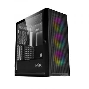 Case MIK STORM 360 Black 3FA (ATX, MID TOWER, 3FAN ARGB)