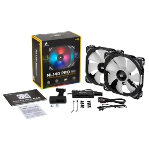 Quạt Case Corsair ML140 RGB Kit 2FAN + Lighting Node (CO-9050078-WW)