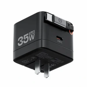 Củ sạc nhanh Movespeed MSA03 (35W, Super GaN, Tích hợp Type C, Đen)