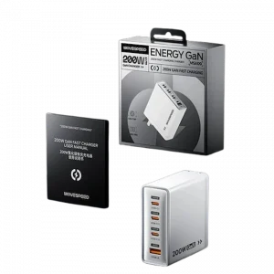 Củ sạc nhanh Movespeed MSA09 (200W, Super GaN, Trắng)