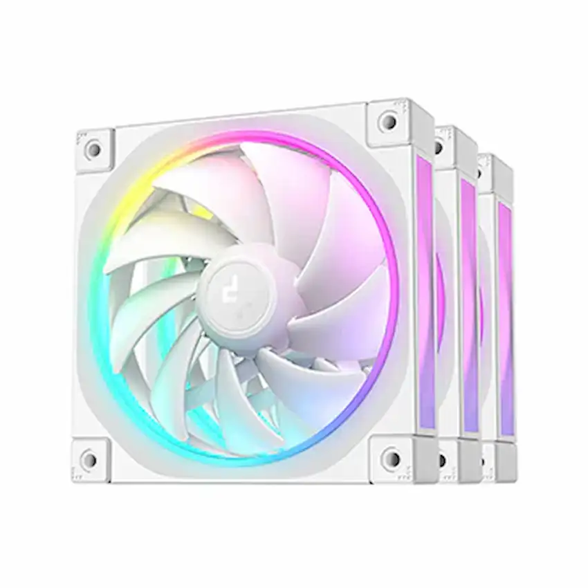 Fan Case Deepcool FL12 WH 3IN1 (3pcs Pack, ARGB, Trắng)