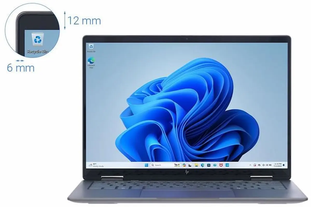 Laptop HP Envy X360 14-fa0097AU AY8U7PA (AMD Ryzen 5-8640HS, 16GB RAM, 512GSSD, 14.0T_2.8K, IR, OLED, PEN, WL, LKB, W11H, OFC365, BẠC)