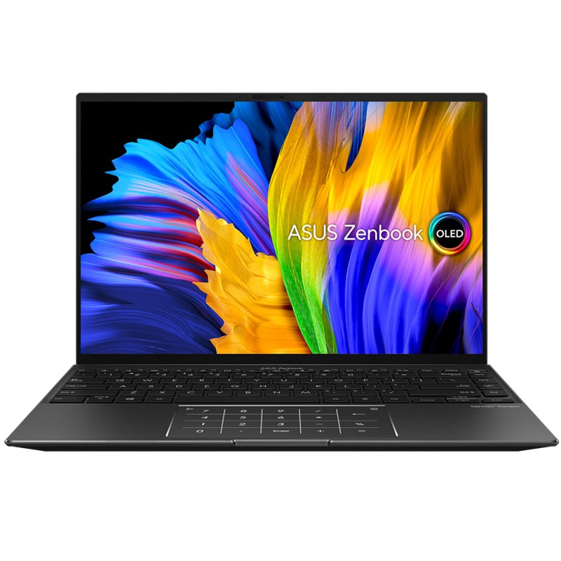 Laptop Asus ZenBook 14 UM5401QA KN053W (R5 5600H, 8GB RAM, 512GB SSD, 14 inch Oled 2.8K Touch, Win 11, Jade Black)