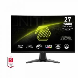 Màn hình Cong LCD MSI MAG 27CQ6F (27 inch, 2560 x 1440, 180Hz, Rapid VA, 0.5ms,1500R, FreeSync)