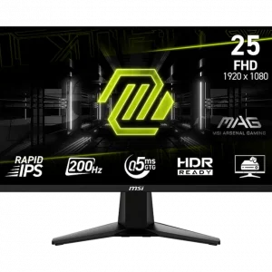 Màn hình LCD MSI MAG 255F E20 Rapid IPS 200Hz (24.5 Inch, 1920×1080 (FHD), 200Hz, Rapid IPS, 0.5ms, Adaptive-Sync)