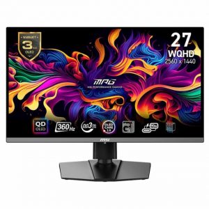 Màn hình LCD MSI MPG 271QRX QD-OLED 360Hz (26.5 inch, 2560×1440 (WQHD), 360Hz, 0.03ms, Adaptive-Sync)