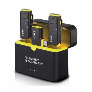 Microphone Không Dây Thornet & Vander VX390 (Khử tiếng ồn, Hiển thị pin thời gian thực, Micro đa hướng)