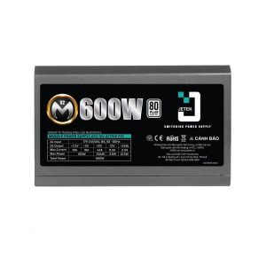 Nguồn Jetek M600 V2 600W – 80 Plus White