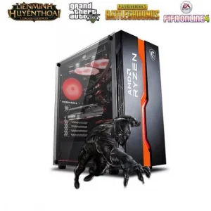 THKG-Black Panther 011 (R5 3600/B450/Ram 8GB/GTX 1660 Super 6GB/SSD 256GB/500W/DOS)