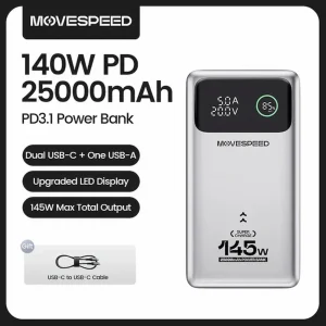 Sạc dự phòng Movespeed M25 PRO (25000mAh, 145W)