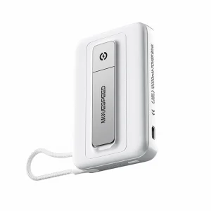 Sạc dự phòng từ tính Movespeed MTHKG16 (10000mAh, 22.5W, Đế dựng, Tích hợp Type C, Blue/White)
