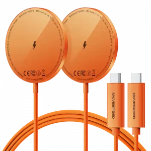 Sạc dự phòng từ tính Movespeed W10 (10000mAh, 20W, Đen/Vàng)