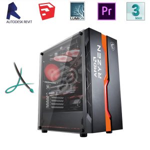 THKG-3D Artist 101 (R5 3600/B450/Ram 16GB/GTX 1660 Super 6GB/SSD 240GB/650W/DOS)