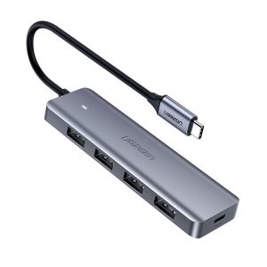 Bộ chia USB Type-C ra 4 cổng USB 3.0 có hỗ trợ nguồn Ugreen 70336