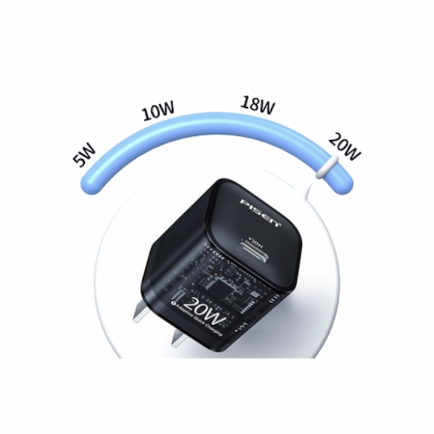 Củ sạc nhanh PISEN QUICK Mini PD20W KPD201